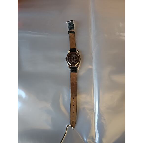 Victoria Wieck of Beverly Hills Womens Wrist Watch Black Leather Silver - Picture 8 of 10